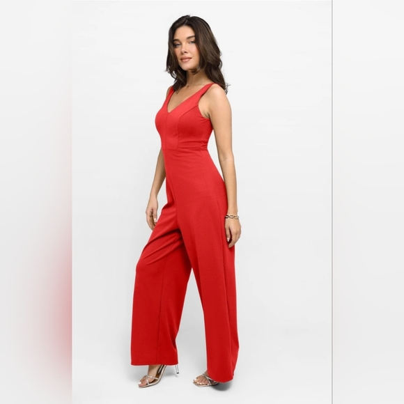 New red popilush shapewear jumpsuit - Picture 4 of 8